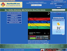 Tablet Screenshot of mauritius360.com